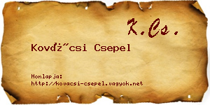 Kovácsi Csepel névjegykártya